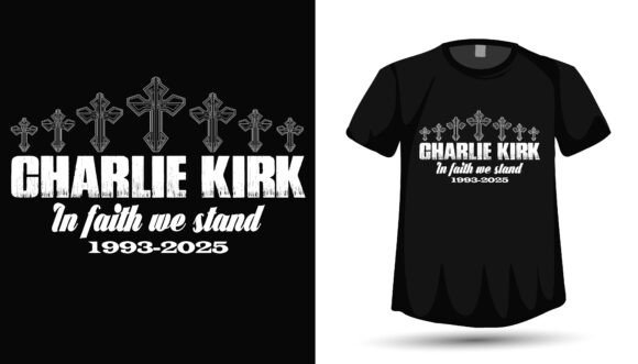 Charlie Kirk in Faith We Stand Embroidery Design Review