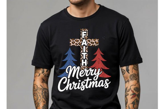 Christmas Faith with Leopard Cross Embroidery Design Review