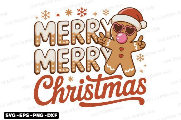 Gingerbread Merry Christmas SVG: A Faith-Filled Holiday Design
