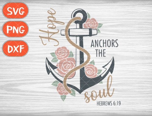 Hope Anchors the Soul SVG – A Faithful Embroidery Design for Real Projects