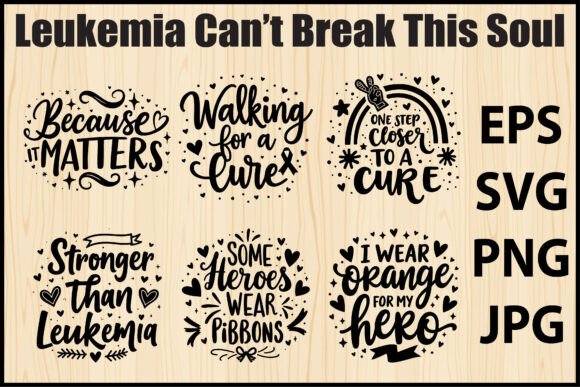 Leukemia Warrior Quotes Bundle SVG: A Thoughtful Embroidery Design for Impactful Projects