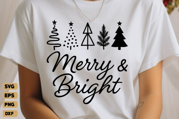 Merry and Bright SVG: A Faith-Filled Holiday Embroidery Design