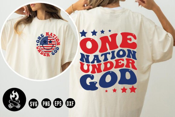 One Nation Under God SVG for Real Embroidery Projects