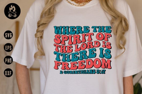 Spirit of the Lord Freedom SVG Review: Bold Faith in Embroidery Design